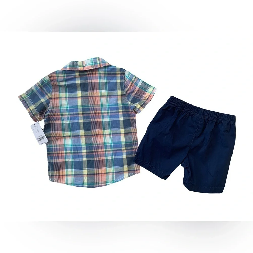 Carter’s NWT Size 24 Months Button Down Shirt and Shorts Set